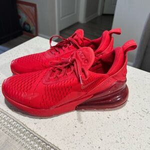Nike Red Air Max 270 Sneakers